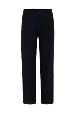 Antioch Koyu Lacivert Çift Pileli Baggy Fit Erkek Pantolon