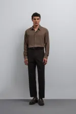 Pantalon Antioch Coffee pour homme, coupe fuselée