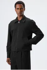 Antioch Siyah Çizgili Mevsimlik Erkek Mont