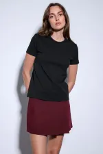 Antioch Siyah Basic Kadın T-Shirt