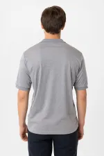 Antioch Gri Fermuarlı Regular Fit Erkek T-Shirt