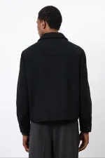 Antioch Black Wool Blend Men's Jacket