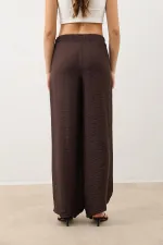 Antioch Kahve Ayarlanabilir Paça Dökümlü Kadın Pantolon