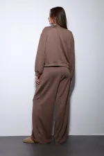 Antioch Bej Geniş Paça Relaxed Kadın Takım