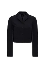 Antioch Black Crop Women's Blazer Jacket