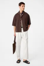 Antioch Coffee Relax Fit Short Men's Shirt