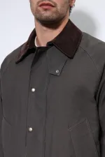 Antioch Kahve Kontrast Yaka Erkek Ceket