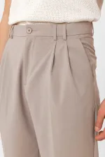 Antioch Taş Çift Pileli Baggy Fit Erkek Pantolon