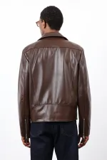 Veste de motard Antioch Coffee 100% cuir