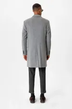 Veste Antioch grise coupe slim, col homme