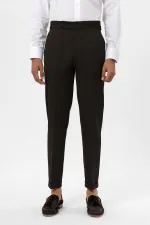 Antioch Kahve Yüksek Bel Regular Fit Erkek Pantolon