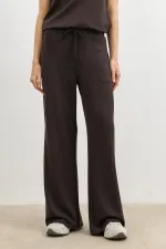 Antioch Koyu Kahve Dökümlü Kadın Eşofman Takım