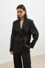 Antioch Coffee Double-Breasted Women's Blazer