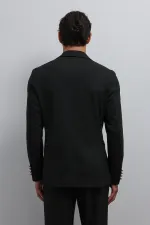 Veste blazer homme Antioch anthracite non doublée à double boutonnage