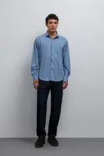 Antioch Bebe Mavi Relax Fit Erkek Gömlek