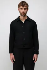 Veste de printemps Antioch noire coupe décontractée pour homme