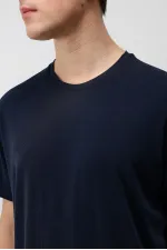 T-shirt texturé premium Antioch Navy pour homme