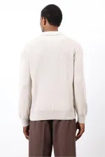 Antioch Taş Fermuarlı Erkek Triko Kazak