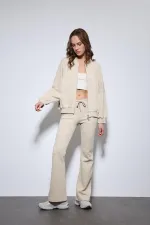 Antioch Taş Bomber Ceket Ve İspanyol Paça Eşofman Takım