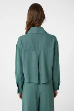 Antioch Yeşil Şeritli Kadın Gömlek