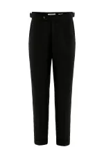 Antioch Black 100% Linen Italian Cut Men's Trousers