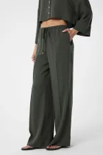 Antioch Haki Relaxed Kadın Pantolon