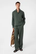 Chemise texturée kaki Antioch pour homme