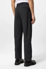 Pantalon ample taille haute anthracite Antioch pour homme