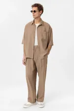 Chemise homme Antioch Mink à manches courtes décontractées