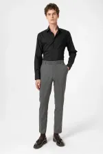 Antioch Antrasit Klasik Yüksek Bel Erkek Pantolon