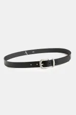 Antioch Black Basic Men's Leather Belt