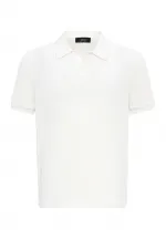 Antioch Beyaz Slim Fit Polo Yaka Erkek T-Shirt
