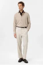 Antioch Beige Linen Blend Men's Shirt
