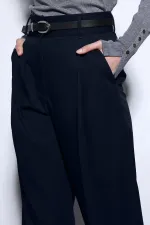 Antioch Lacivert Geniş Paça Kadın Pantolon