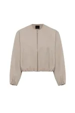 Antioch Bej Crop Kadın Bomber Mont