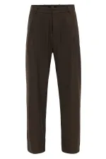 Pantalon ample taille haute marron clair Antioch pour homme