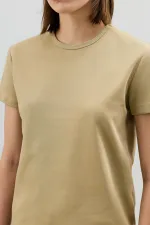 Antioch Haki Basic Kadın T-Shirt