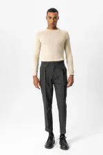 Antioch Stone Bicycle Collar Slim Fit Knitted Sweater