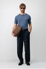 Antioch Navy Relaxed Fit Men's Trousers