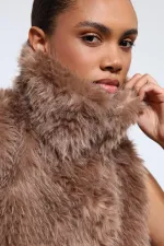 Antioch Mink Plush Look Vest