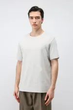 Antioch Buz Gri Regular Fit Basic Erkek T-Shirt
