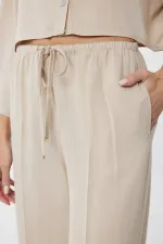 Antioch Beige Relaxed Women's Trousers