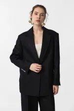 Antioch Black 100% Linen Women's Blazer Jacket