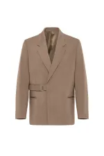 Antioch Vizon Kuşaklı Relax Fit Erkek Blazer Ceket