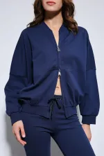 Antioch Lacivert Bomber Ceket Ve İspanyol Paça Eşofman Takım