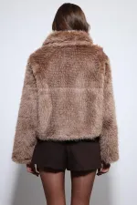 Antioch Vizon Peluş Görünümlü Mont