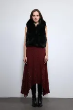 Gilet Antioch noir aspect peluche