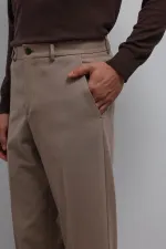 Pantalon Antioch beige à coupe fuselée pour homme