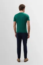 Antioch Ördek Yeşili Slim Fit Basic T-Shirt