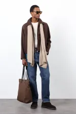 Antioch Kahve Regular Fit Dokulu Erkek Mont